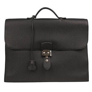 Hermes Black Togo Sac a Depeches 38 Briefcase T 010 00 X 195199